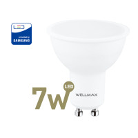 LED Žarulja Wellmax GU10 - 7W, 500lm, 4000K, 220V