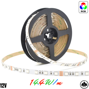 LED TRAKA RGB EL-60-5050, 14.4W/M, 12V, IP63