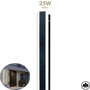 LED Zidna svjetiljka Mirana S - 25W, 1200lm, 4000K, 120cm, IP44