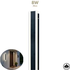 LED Zidna svjetiljka Mirana S - 8W, 420lm, 4000K, 30cm, IP44