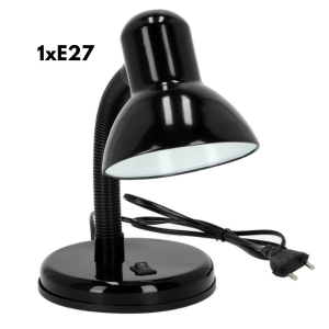 LED Stolna Armatura SMIESZEK - 1xE27, Crna