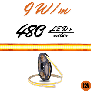 LED Traka EL COB 9W/m, 480-12-ORANGE, IP20, 5m