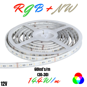 LED TRAKA EL - RGB+NW, 5050, 14.4W/m, 12V, IP20