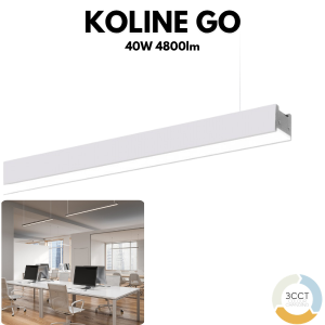LED Linijska Koline GO - 40W, 3CCT, 120cm, Bijela
