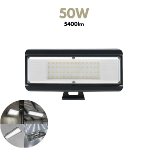 LED Reflektor MULTILUXO Pro – 50W, 4000K, IP65, Crni