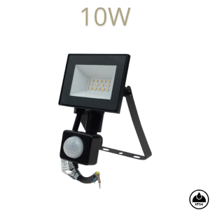 LED Reflektor Senzorski EL NL-3 - 10W, 900lm, 4000K, IP54, PIR